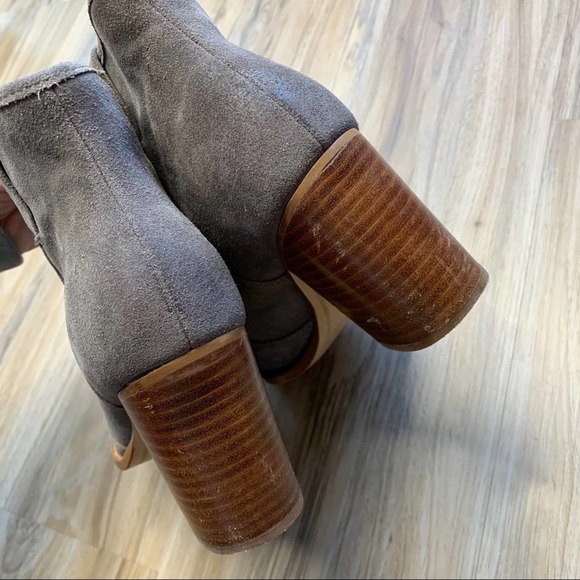 SPLENDID Lakota Gray Suede Western Booties - Women's Size 6 - Picture 6 of 12
